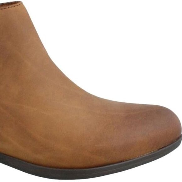 Clarks Tan Leather Ankle Booties - Picture 6 of 7